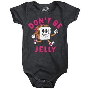 Dont Be Jelly Baby Bodysuit Funny Sarcastic PB&J Sandwich Jumper For Infants